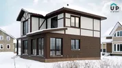 Фасадная панель Ю-пласт Стоун-Хаус Ригельный кирпич мокко