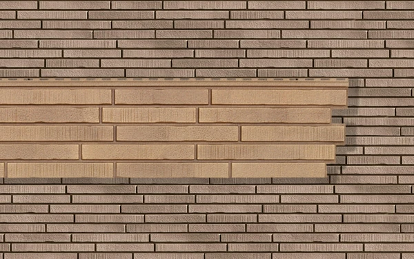 Фасадная панель Ю-пласт Стоун-Хаус Ригельный кирпич кварц