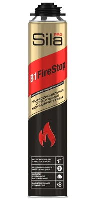 Пена монтажная огнестойкая SILA PRO B1 FIRESTOP