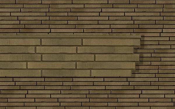 Фасадная панель Ю-пласт Стоун-Хаус Ригельный кирпич латунь